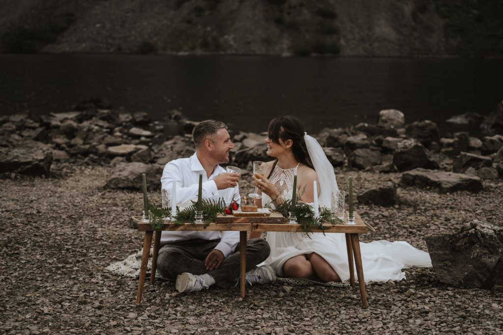 Elopement photographer in Wastwater, The Lake District. Cumbria elopement photographer.