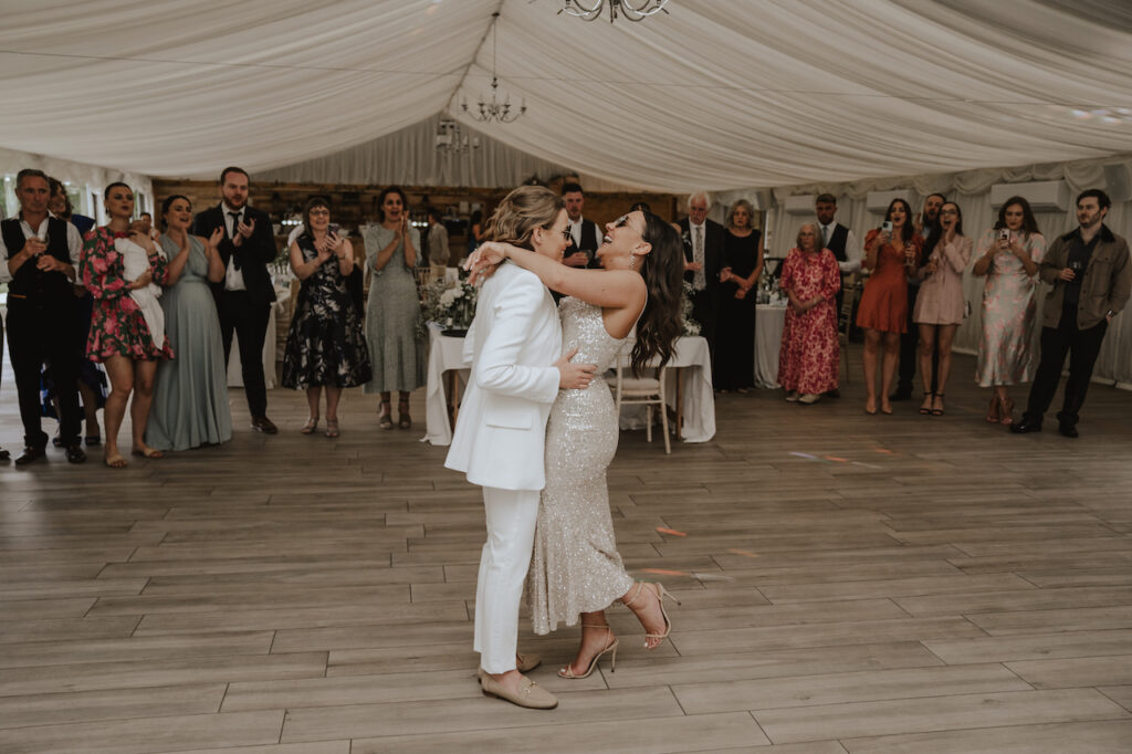 First dance moments at Crown Hall Farm in Lincolnshire
