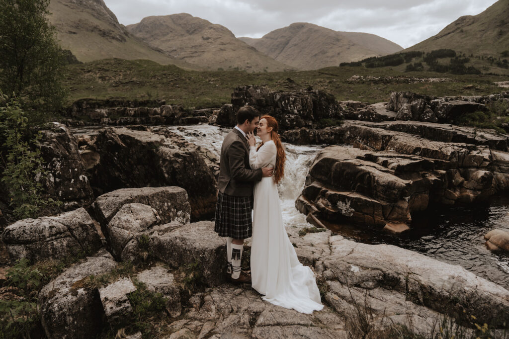 Scotland elopement photographer at Glen Etive in Scotland