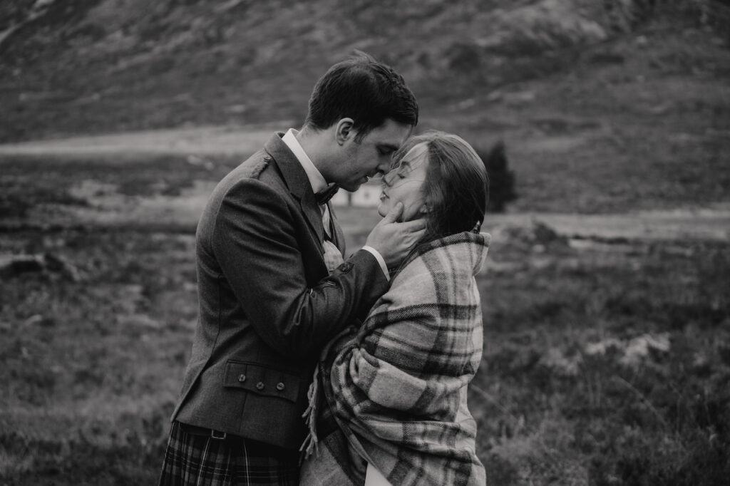 Glencoe elopement at the three sisters mountains in Glencoe, Scotland