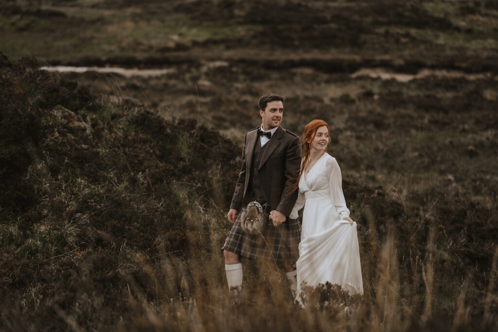 Elopement photography in Glencoe by a Scotland elopement photographer