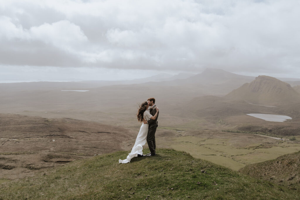 Isle of Skye elopement overlooking Quiraing