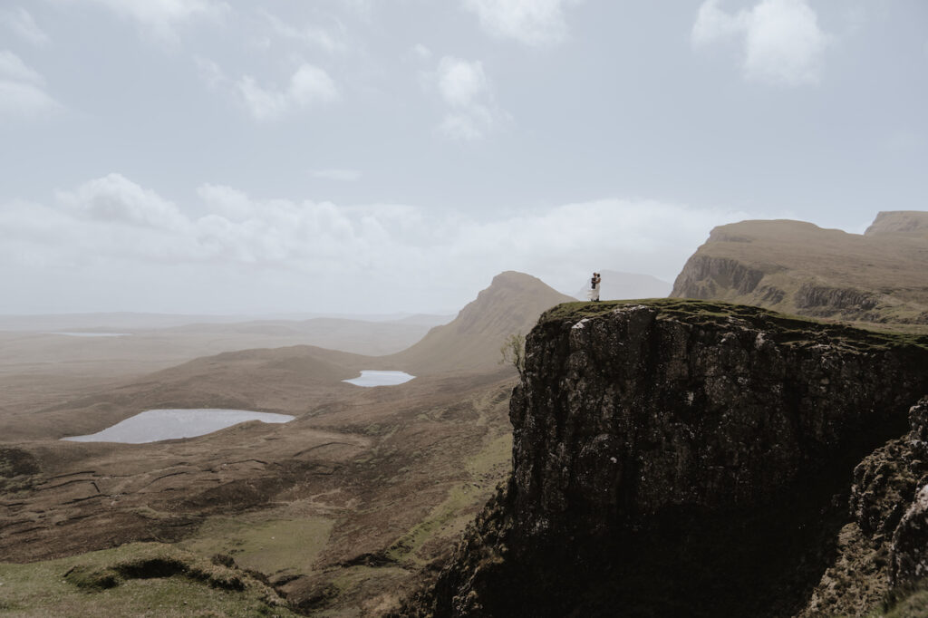 Dramatic Quiraing scenery on the Isle of Skye