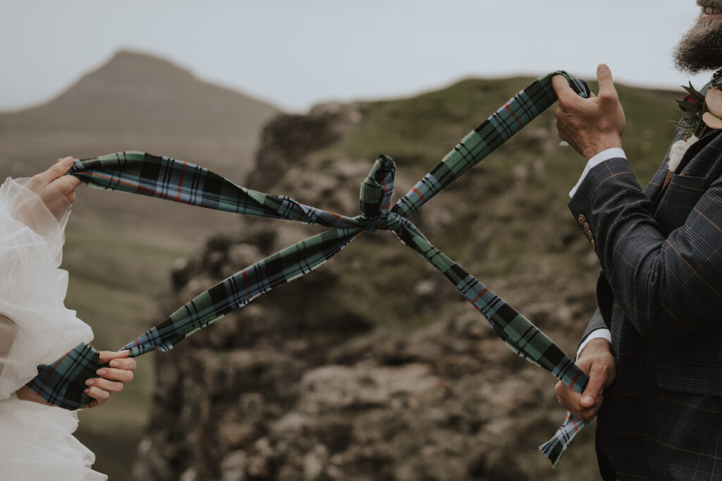 A celebrant led ceremony overlooking Quiraing on the Isle of Skye