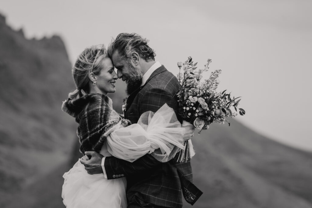 Isle of Skye elopement photographer capturing an elopement on the Isle of Skye