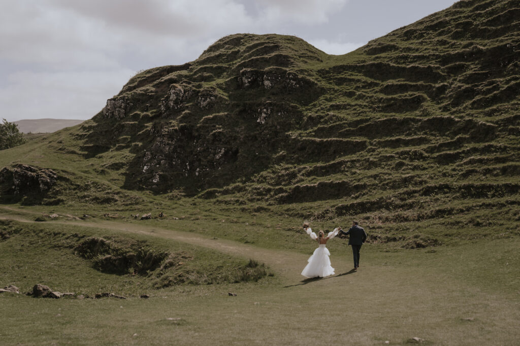 Isle of Skye elopement photographer at The Fairy Glen on the Isle of Skye