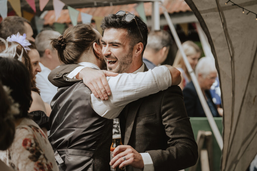 Candid moments captured by a Scotland wedding photographer