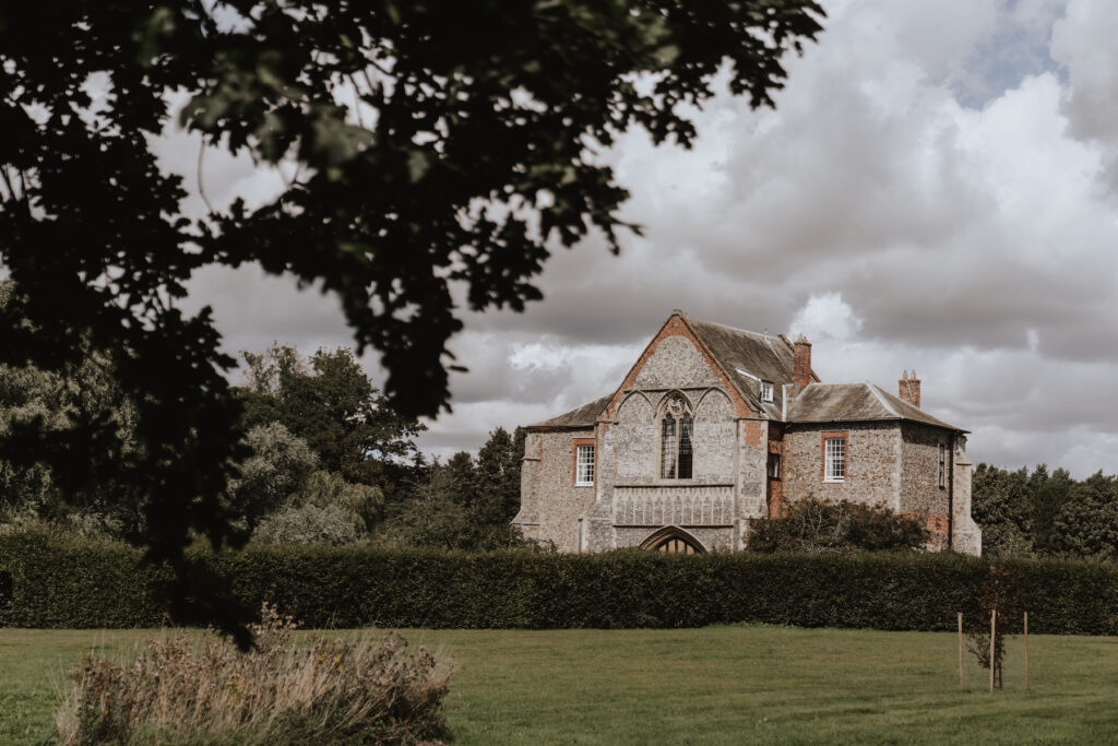 Butley Priory in rural Suffolk during a wedding