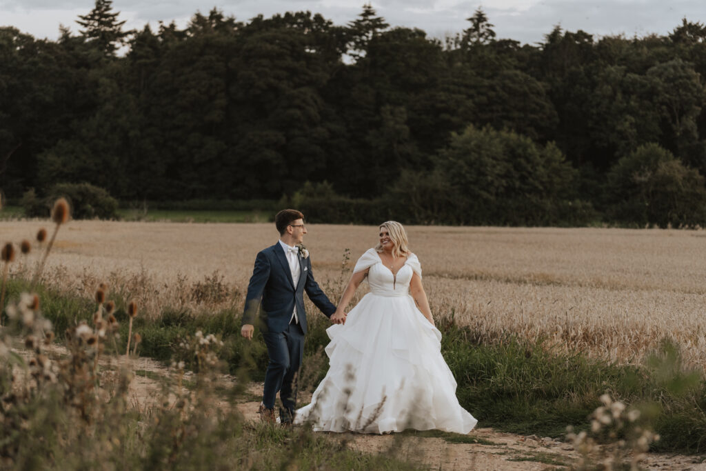 Butley Priory surrounding areas for golden hour evening portraits of a wedding