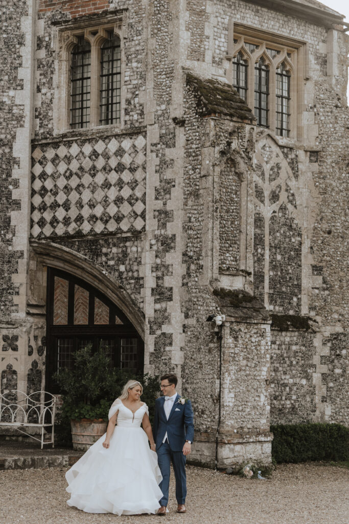 Wedding photos taken in the grounds of Butley Priory in Suffolk