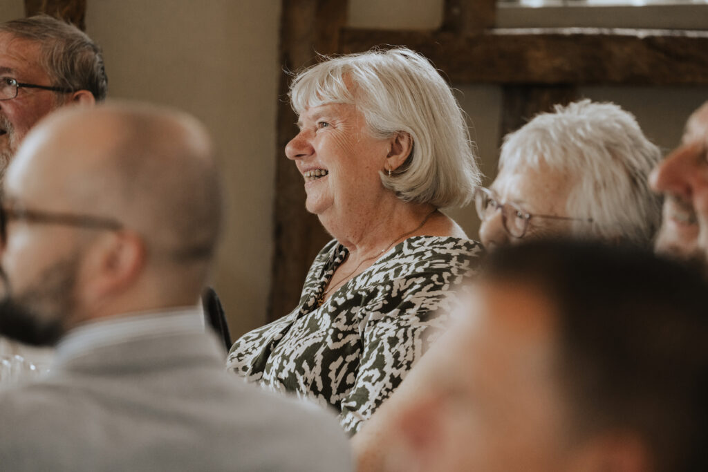 Candid moments at Easton Grange during the speeches