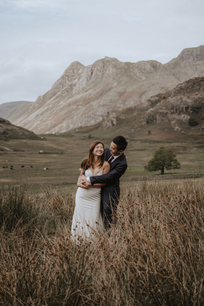 Lake District elopement photographer capturing a couple eloping in the Lake District