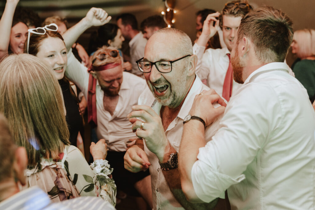 Dance floor moments on a wedding day in the Midlands