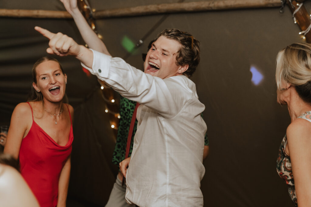 Moments on the dance floor at a wedding in the Midlands