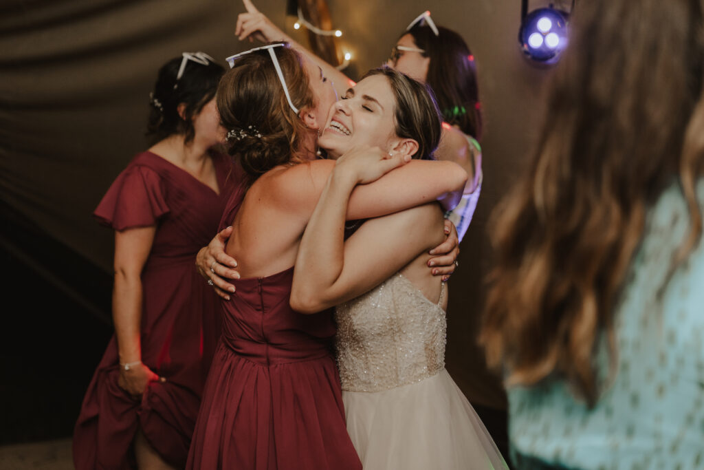 Wedding photographer capturing dance floor moments in the midlands