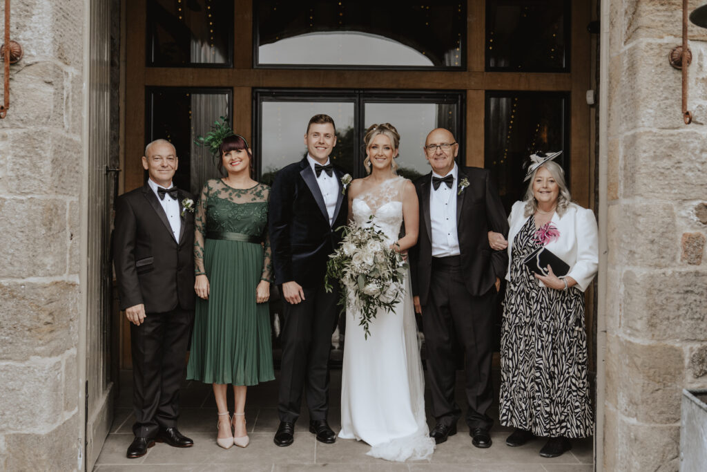 Family formal photos at The Tithe Barn in Yorkshire