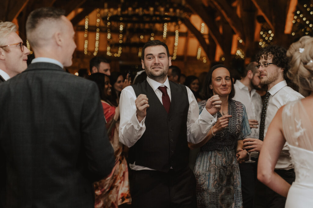 Dance floor moments at Tithe Barn in Yorkshire