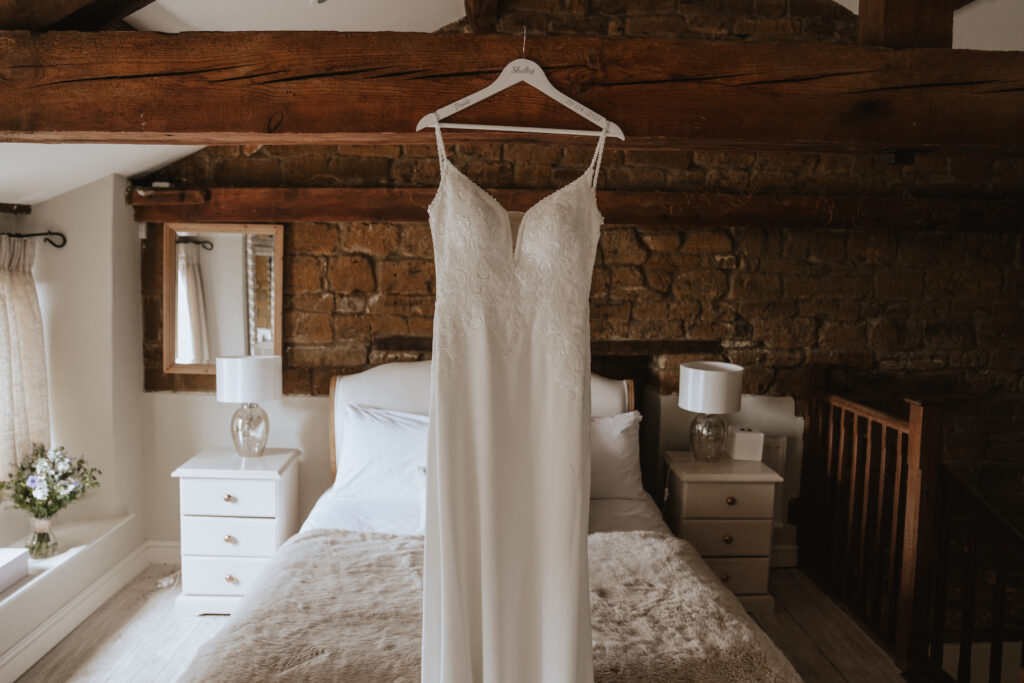 The bridal suite at Crockwell Farm in Northampton