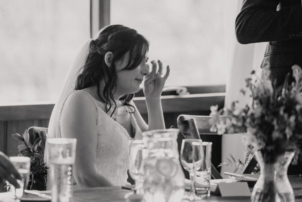 Emotional moments during the speeches captured by a photographer at Crockwell Farm