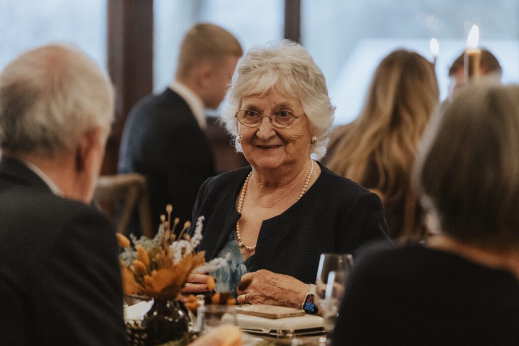 Crockwell Farm wedding photographer capturing candids during speeches