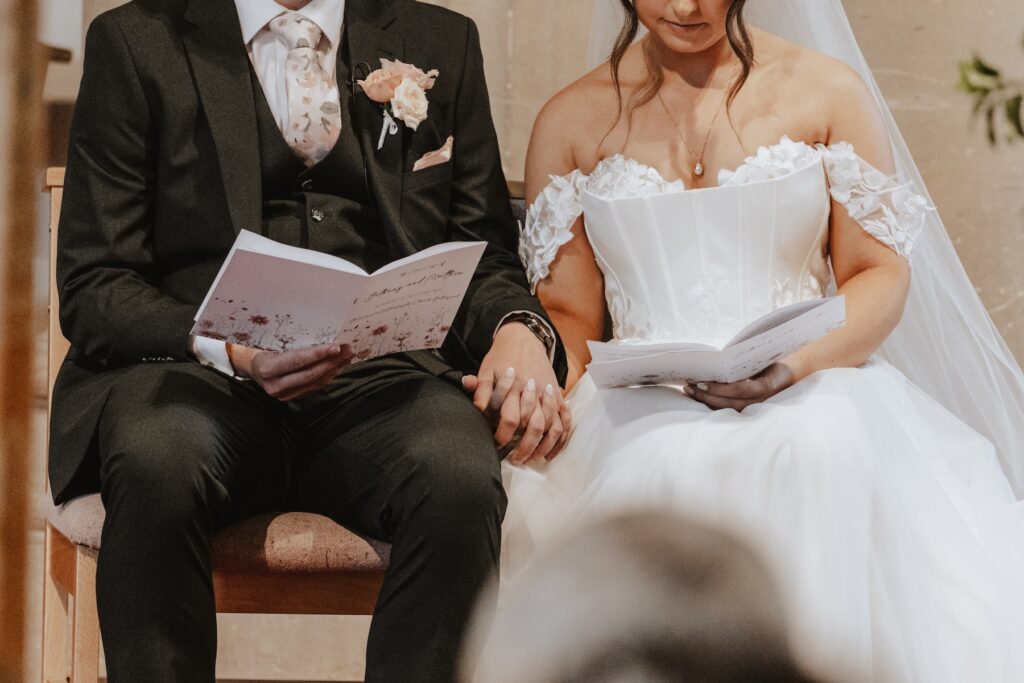 Small details during the ceremony captured by an Essex wedding photographer