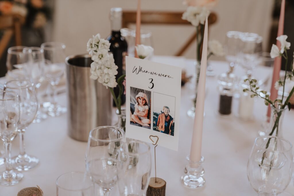 Maidens Barn wedding photographer capturing venue details in Essex