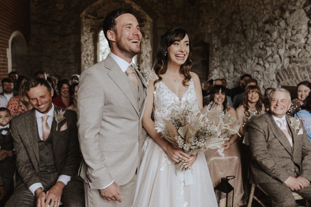 Pentney Abbey wedding photographer capturing the ceremony in Norfolk