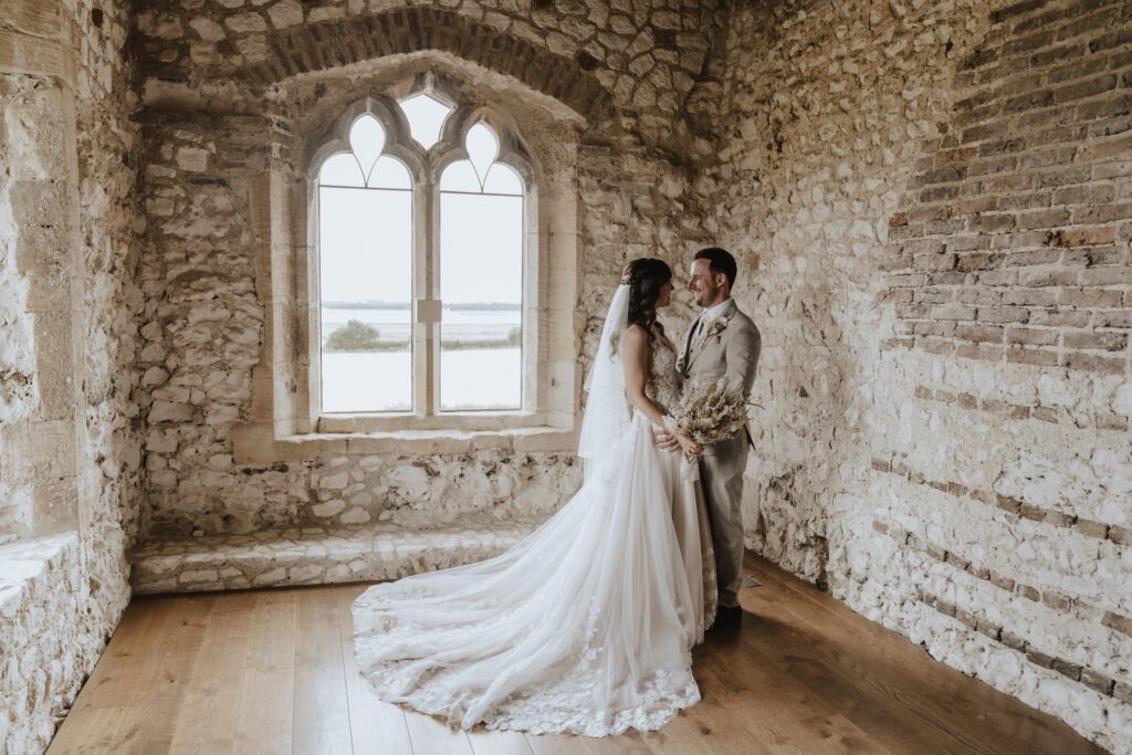 Pentney Abbey wedding photographer capturing a couple getting married in Norfolk