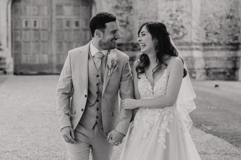 Norfolk wedding photographer capturing couples portraits at Penntey Abbey in Norfolk
