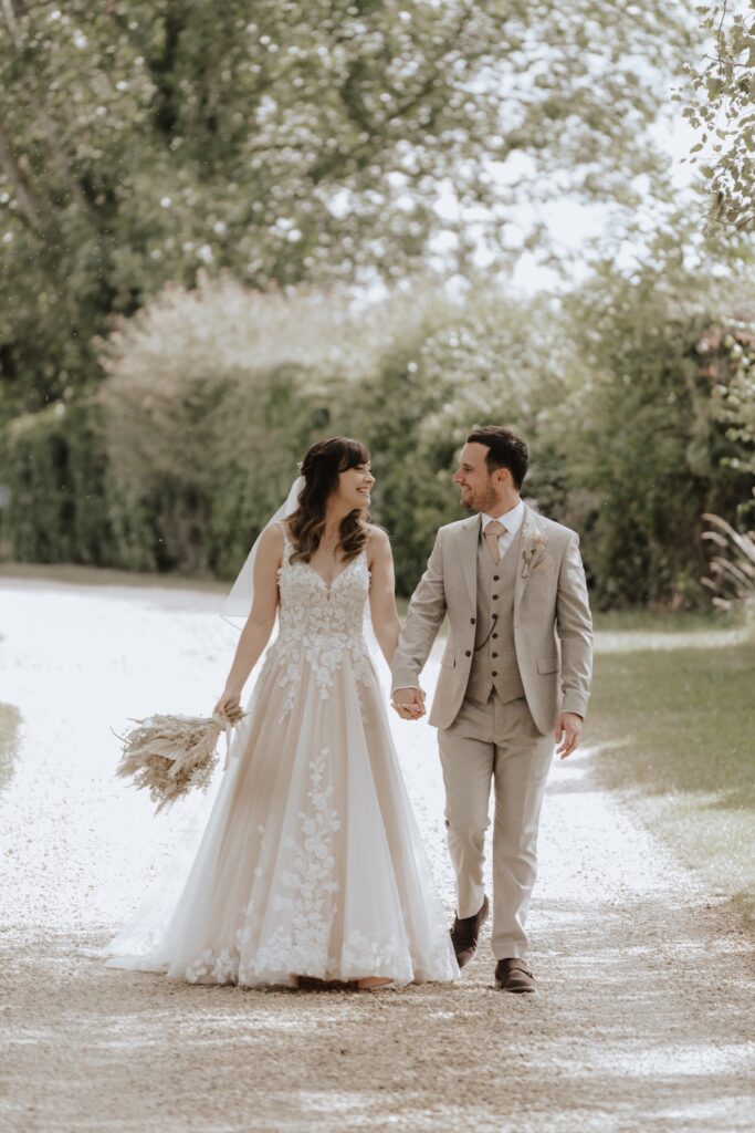 Pentney Abbey wedding photographer capturing couples portraits in Norfolk