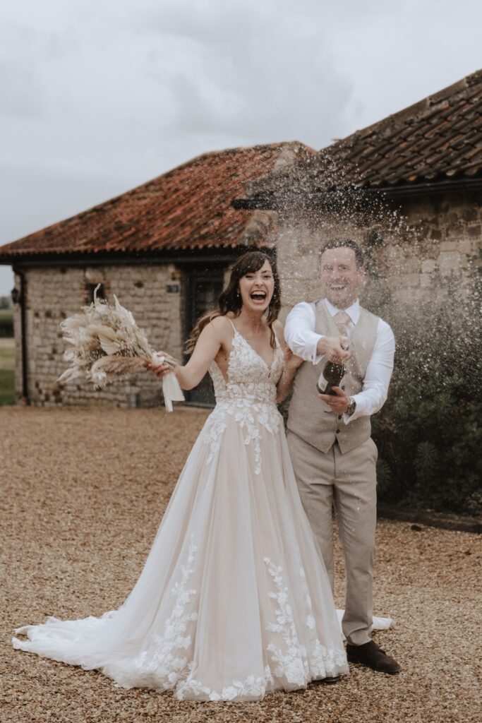 Pentney Abbey wedding photographer capturing evening portraits in Norfolk