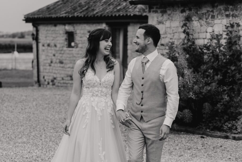 Norfolk wedding photography at Pentney Abbey capturing a couple in the evening of their wedding