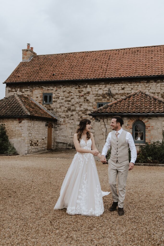 Pentney Abbey wedding photographer capturing evening couples portraits at Pentney Abbey in Norfolk