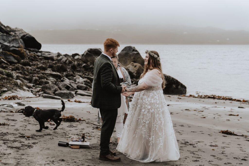 Elopement ceremony on the Isle of Skye, Scotland