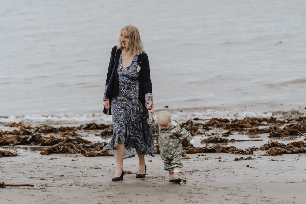 Scotland elopement photographer capturing candids of guests on Isle of Skye