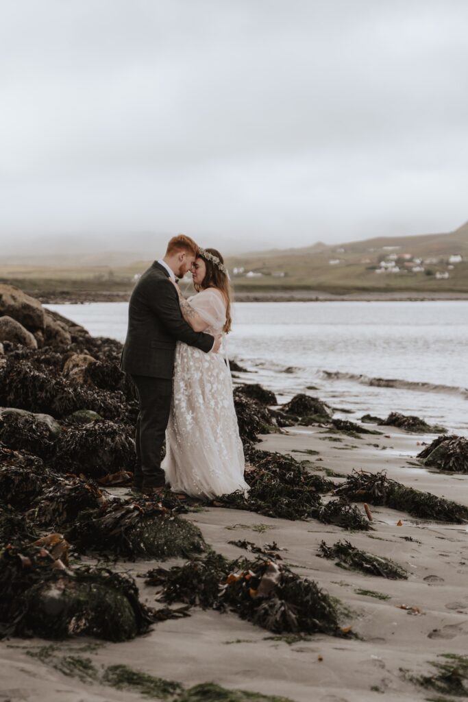 Isle of Skye elopement photographer capturing couples portraits