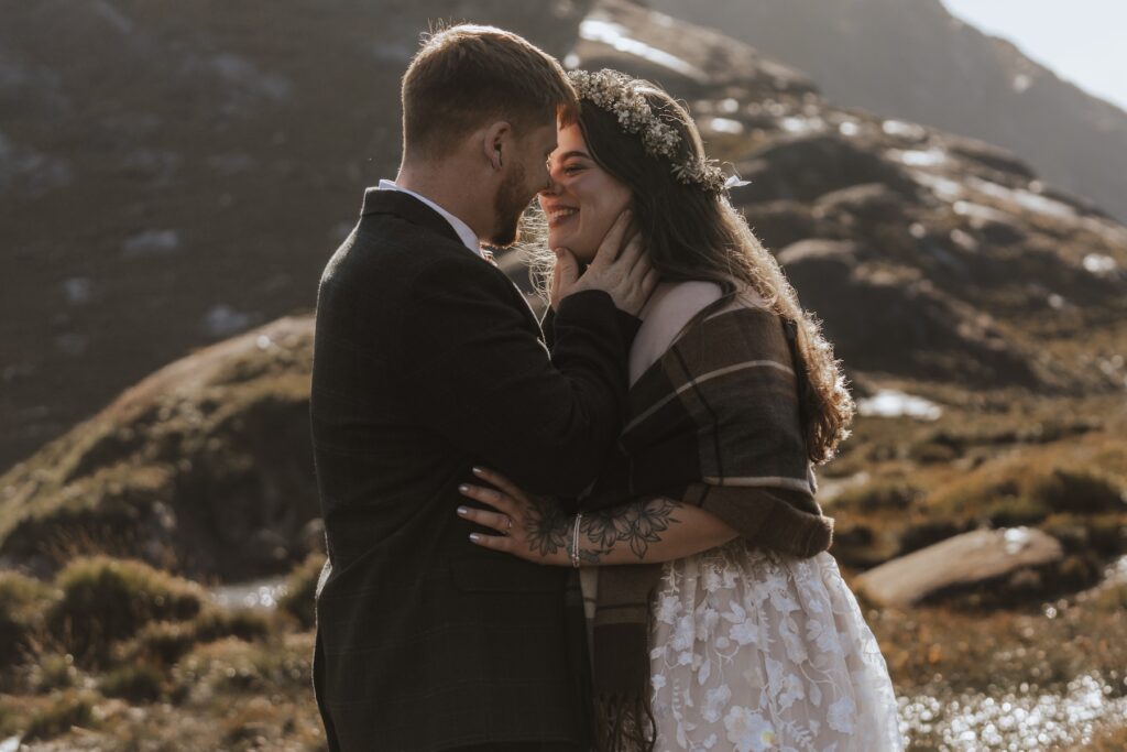 Isle of Skye elopement photographer capturing an elopement at Loch Coruisk in Scotland