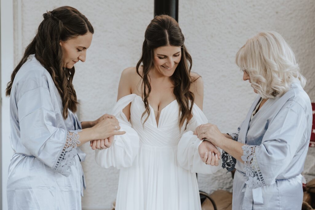 Isle of Mull elopement photographer capturing brides prep