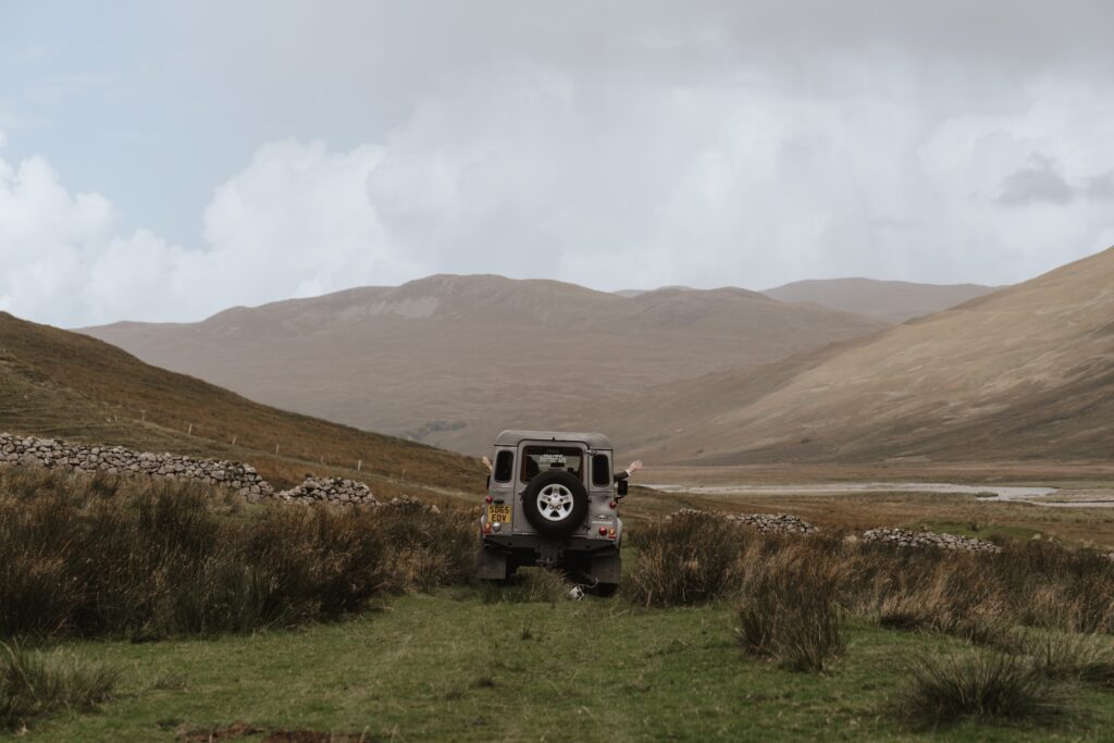 The elopement transport on this Scotland elopement