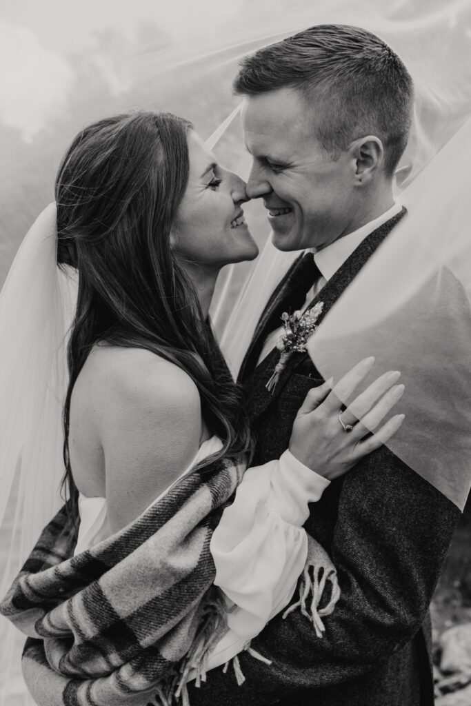 Couples portraits during a Scotland elopement