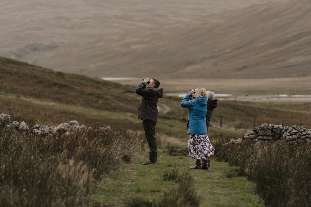 A couple exploring on their Scottish elopement