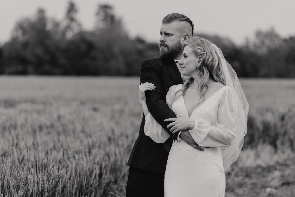 Evening portraits at Bassmead Manor Barns in Cambridge