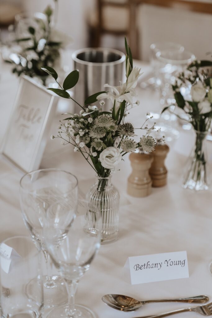 Easton Grange wedding venue decorated for a wedding in Suffolk