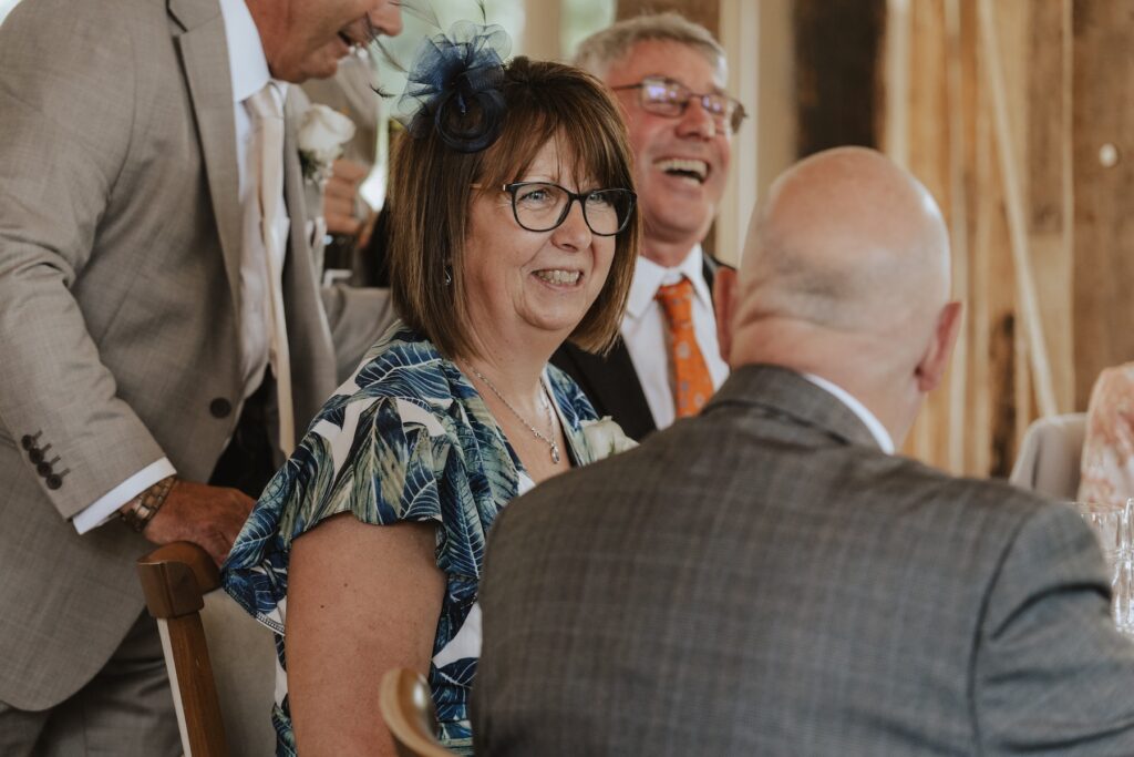 Candid moments during speeches at Easton Grange in Suffolk