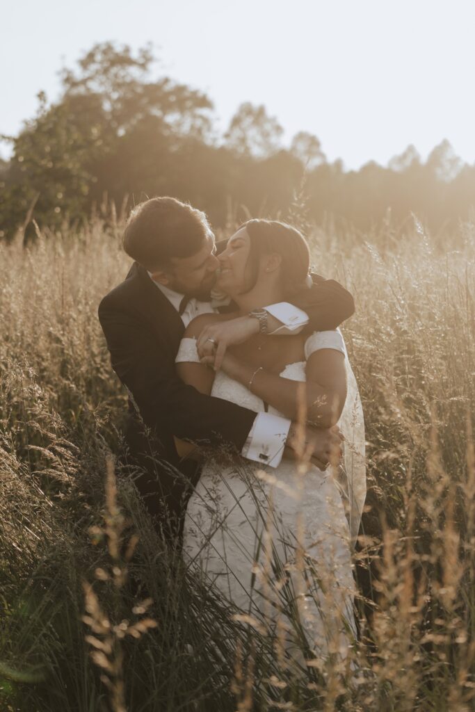 Golden hour evening portraits at Easton Grange in Suffolk