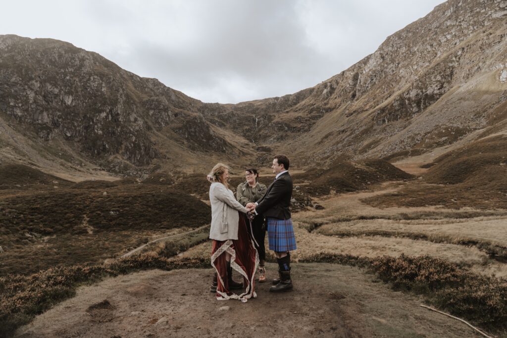 Cairngorms elopement photographer capturing a Scottish elopement