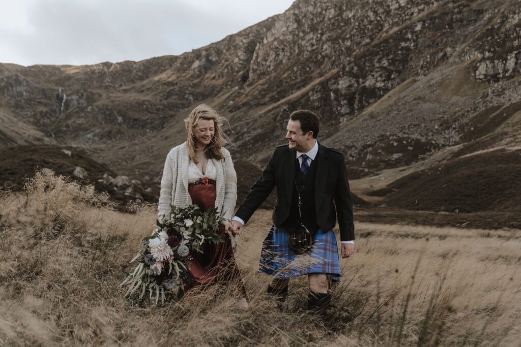 An elopement at the cairngorms in Scotland