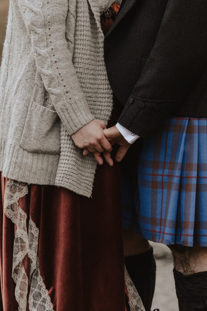 Small details captured by a Scotland elopement photographer