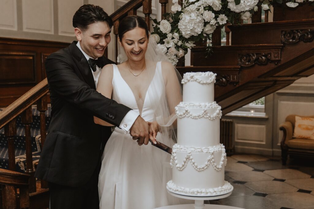 The cake cut at Gosfield Hall