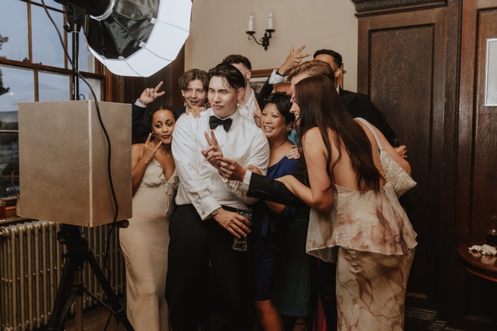 Library Photo Booth moments at Gosfield Hall